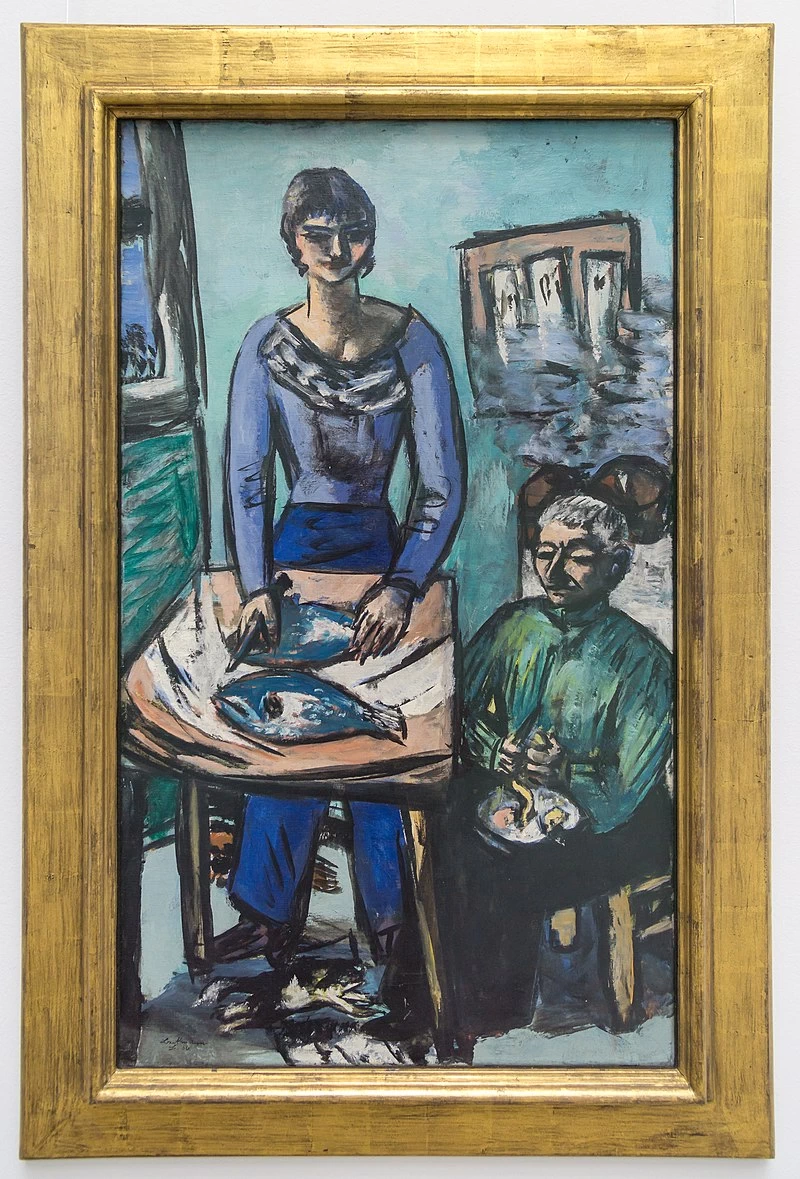 La Cucina - Quappi con il Pesce, Galleria di Stato di Stoccarda